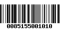 Código de Barras 0085155001010