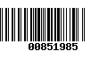 Código de Barras 00851985