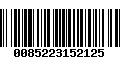 Código de Barras 0085223152125