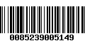 Código de Barras 0085239005149