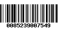 Código de Barras 0085239007549