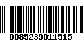 Código de Barras 0085239011515