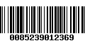 Código de Barras 0085239012369