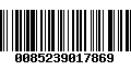 Código de Barras 0085239017869