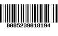 Código de Barras 0085239018194