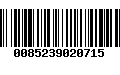 Código de Barras 0085239020715