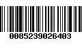 Código de Barras 0085239026403