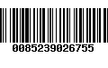 Código de Barras 0085239026755