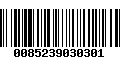 Código de Barras 0085239030301