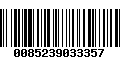 Código de Barras 0085239033357