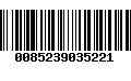 Código de Barras 0085239035221