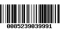 Código de Barras 0085239039991