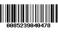 Código de Barras 0085239040478