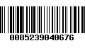 Código de Barras 0085239040676