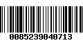 Código de Barras 0085239040713