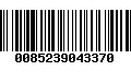 Código de Barras 0085239043370