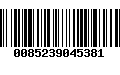 Código de Barras 0085239045381