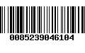 Código de Barras 0085239046104