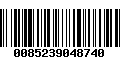 Código de Barras 0085239048740