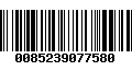 Código de Barras 0085239077580