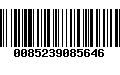 Código de Barras 0085239085646