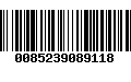 Código de Barras 0085239089118