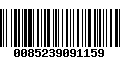 Código de Barras 0085239091159