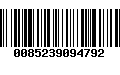 Código de Barras 0085239094792