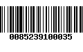 Código de Barras 0085239100035