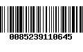 Código de Barras 0085239110645