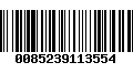 Código de Barras 0085239113554