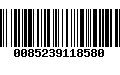 Código de Barras 0085239118580