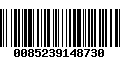 Código de Barras 0085239148730