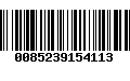 Código de Barras 0085239154113