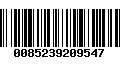 Código de Barras 0085239209547