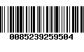 Código de Barras 0085239259504