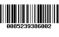 Código de Barras 0085239386002