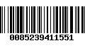 Código de Barras 0085239411551