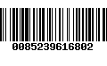 Código de Barras 0085239616802