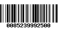 Código de Barras 0085239992500