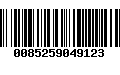 Código de Barras 0085259049123