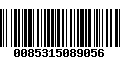 Código de Barras 0085315089056