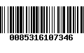 Código de Barras 0085316107346