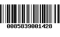 Código de Barras 0085839001428