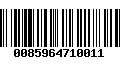 Código de Barras 0085964710011