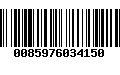 Código de Barras 0085976034150