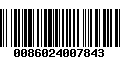 Código de Barras 0086024007843