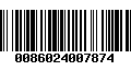 Código de Barras 0086024007874