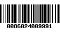 Código de Barras 0086024009991