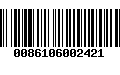 Código de Barras 0086106002421